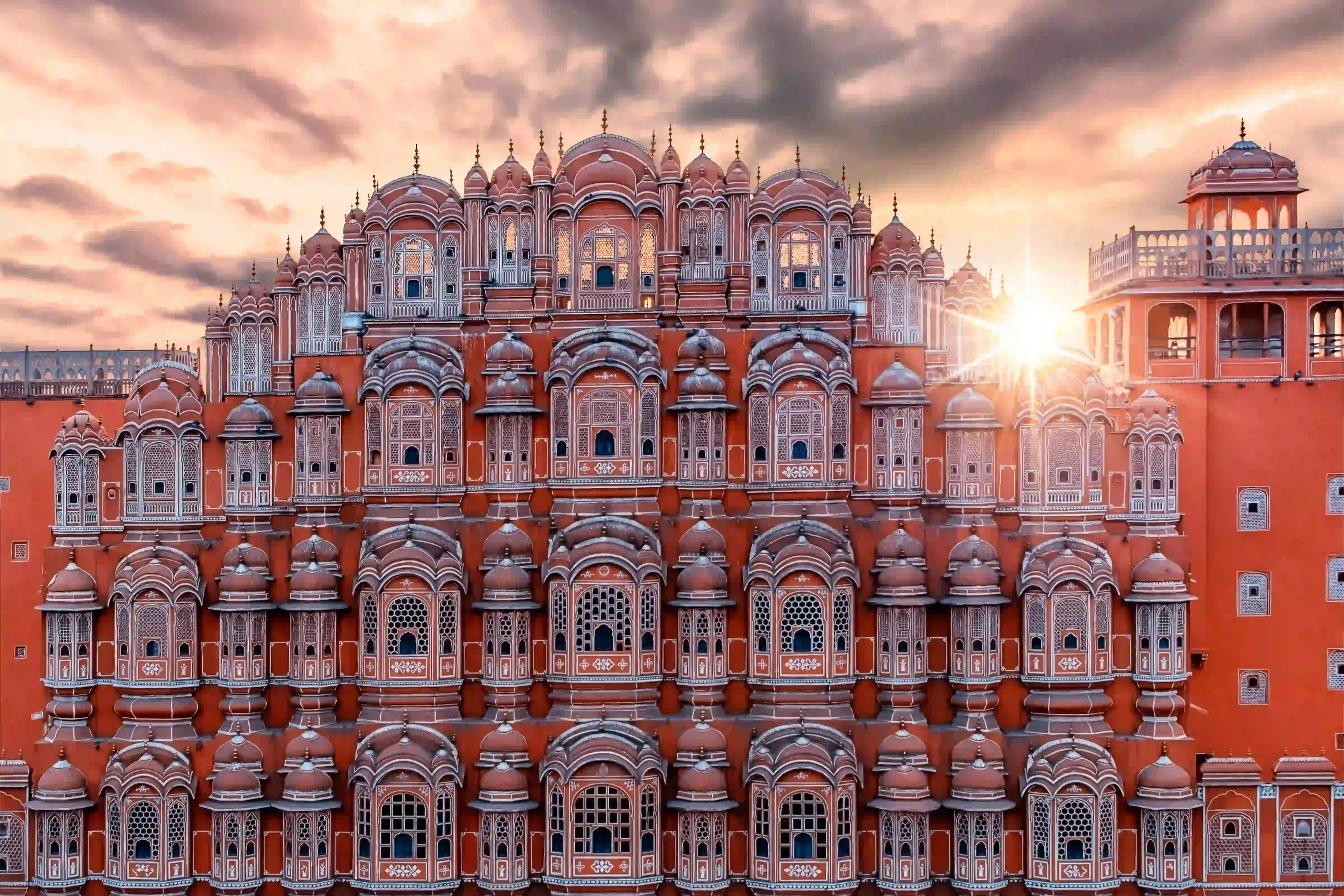 Jaipur, the "Pink City".